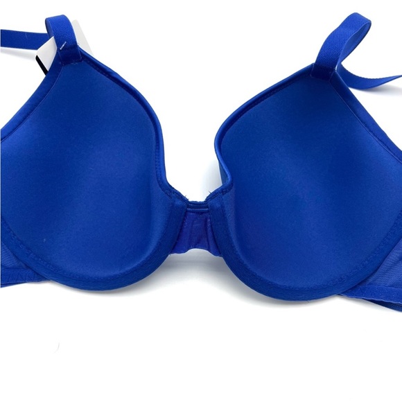 Wacoal Net Effect Underwire Bra 32D Blue T-Shirt Bra - Picture 6 of 8